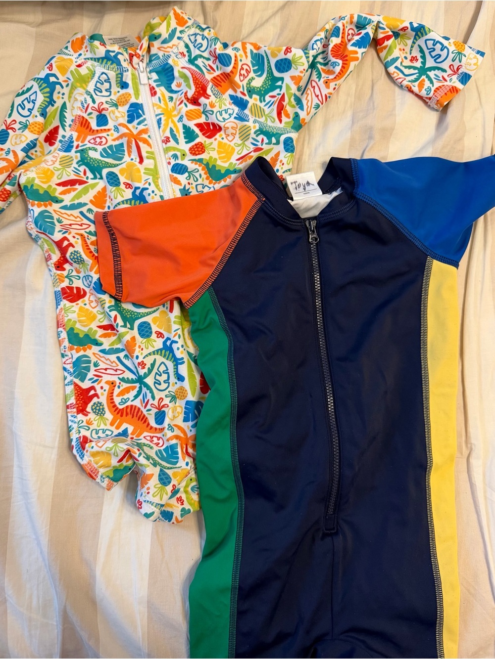 Bundle of 2 toddler swim suits - boy or girl  2T Hanna Andersson and Floatimini